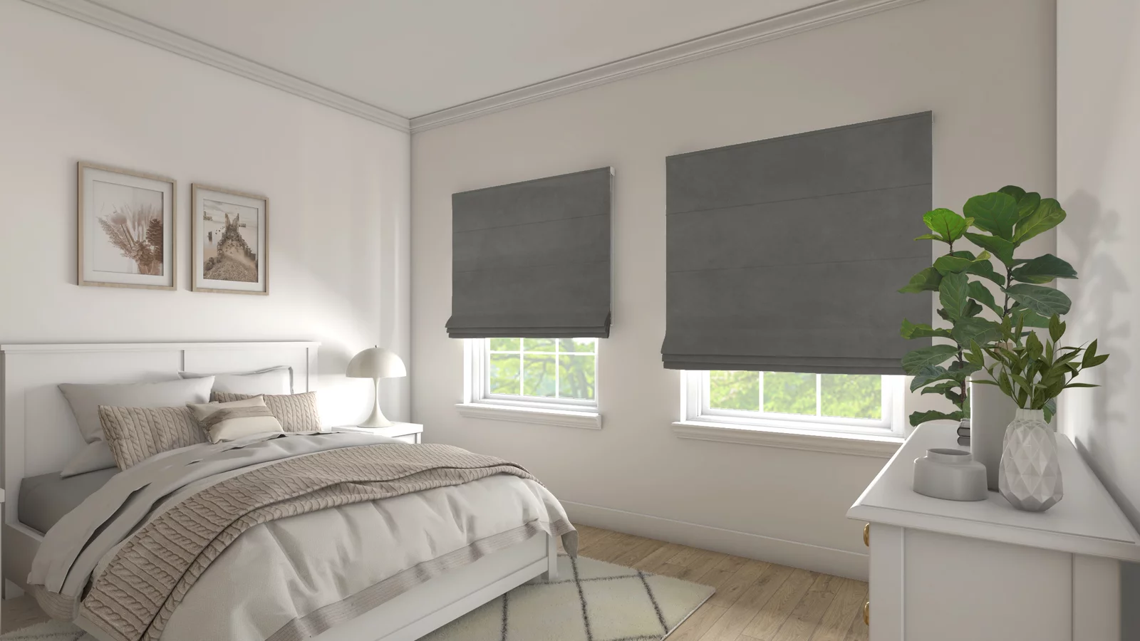 Home Point Gympie Roman Shade Blinds Image